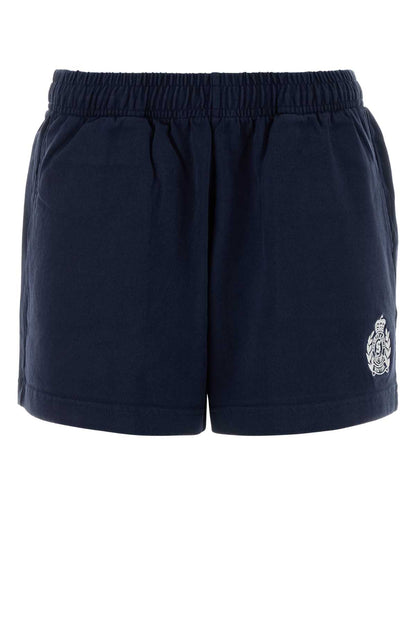 Sporty & Rich Ny crest embroidered disco short