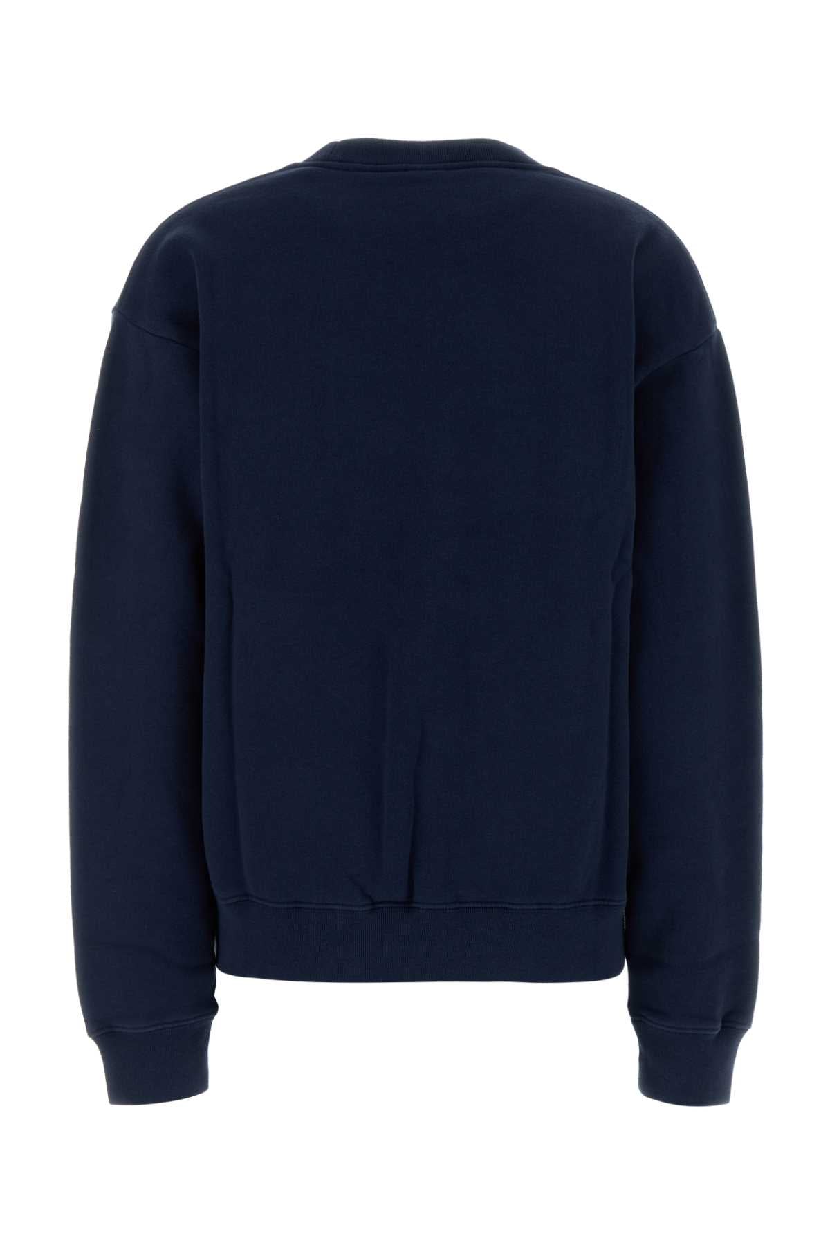 Sporty & Rich H&w crest embroidered crewneck