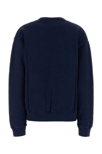 Sporty & Rich H&w crest embroidered crewneck