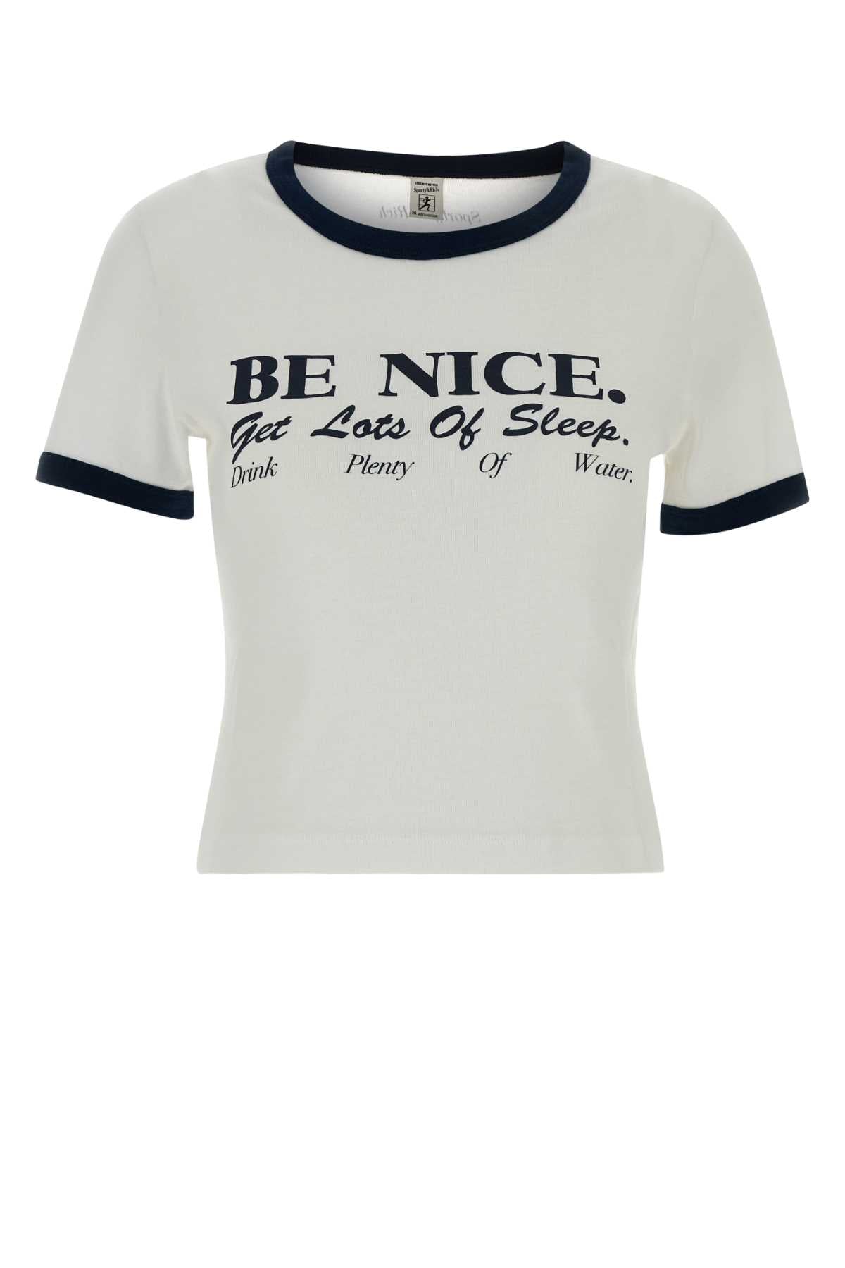 Sporty & Rich Be nice soft ringer tee