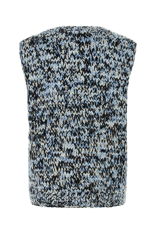 Ganni Heavy wool handknit vest