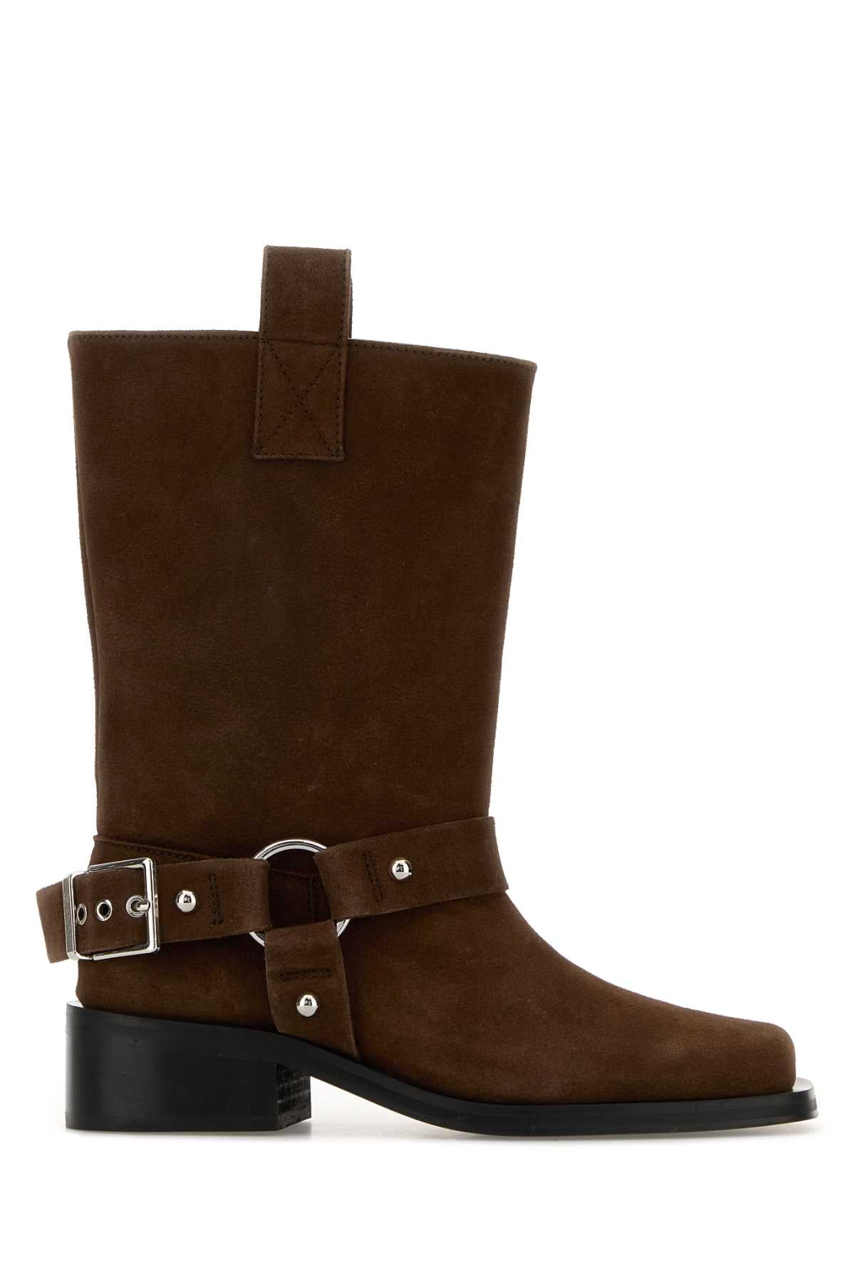 MID SHAFT BIKER BOOT RECYCLED SUEDE PELINOVA BOOTS