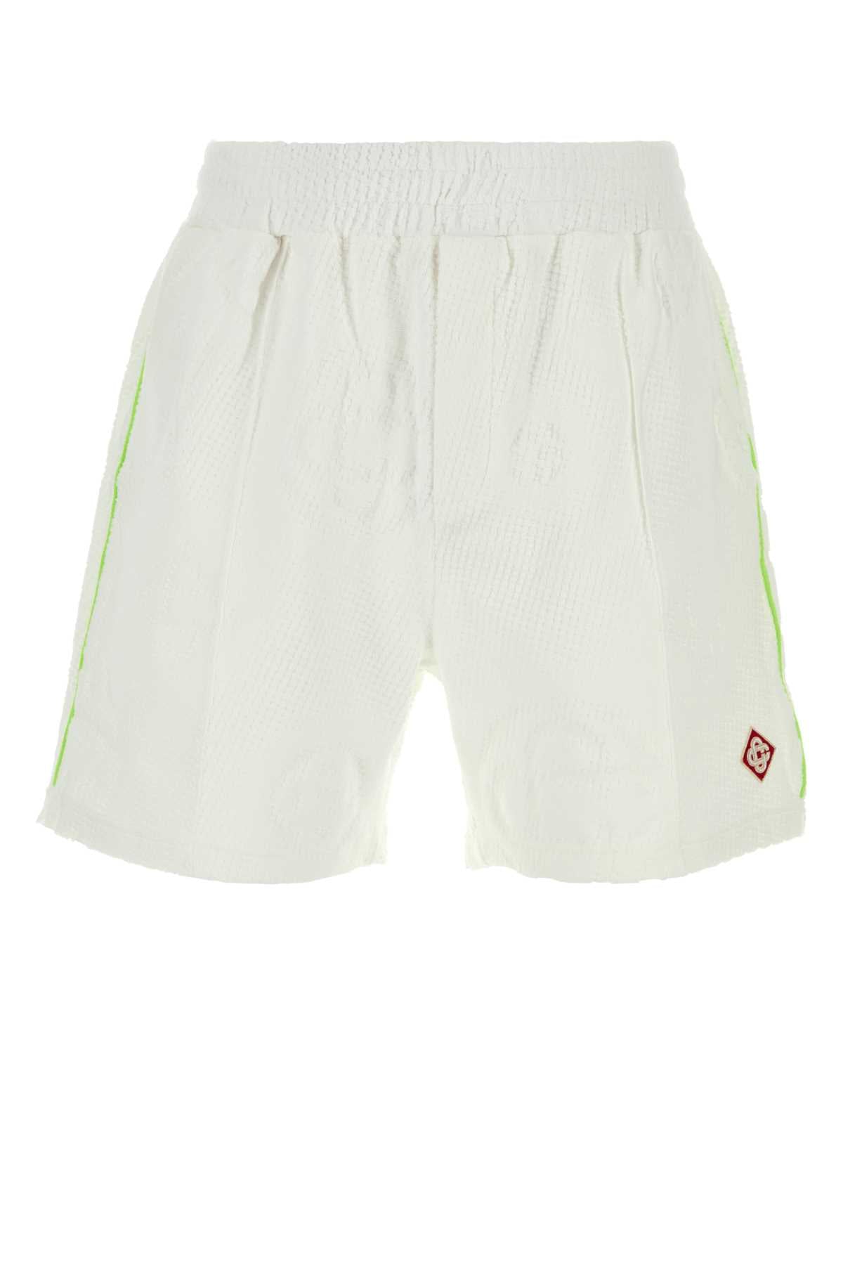 TOWELLING MONOGRAM SHORT SHORTS