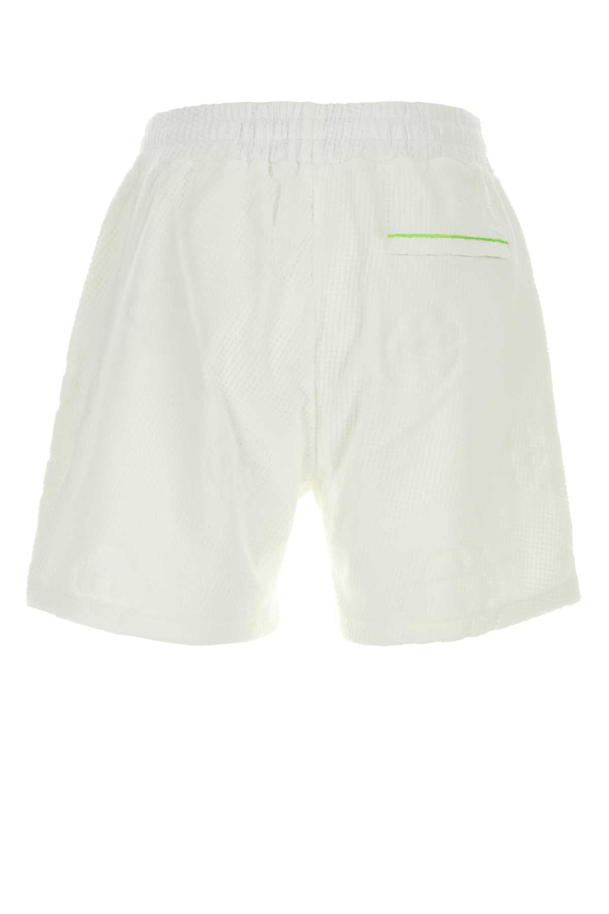 TOWELLING MONOGRAM SHORT SHORTS