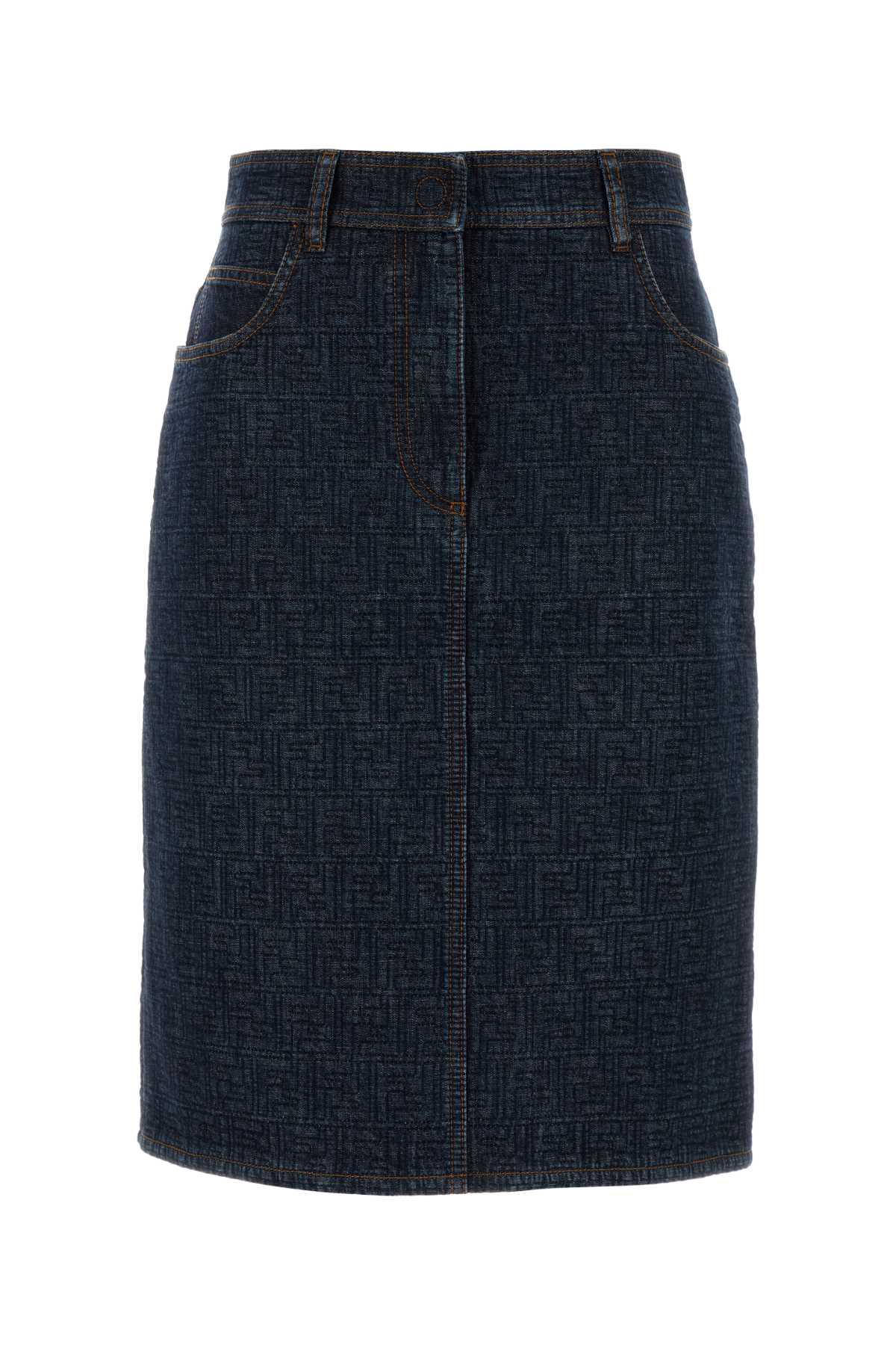 Fendi Gonna ff padded deni