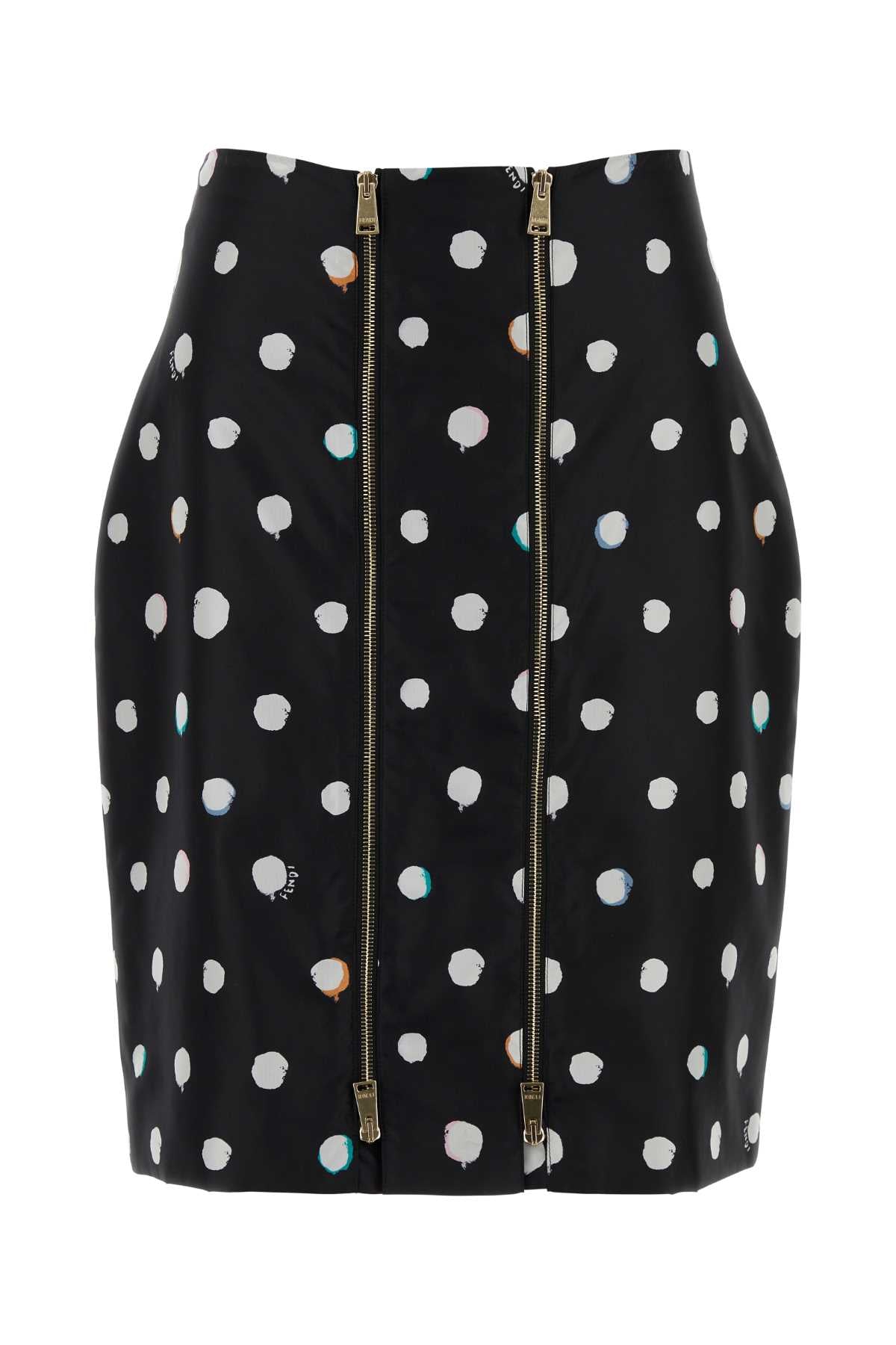 Fendi Gonna dots nera