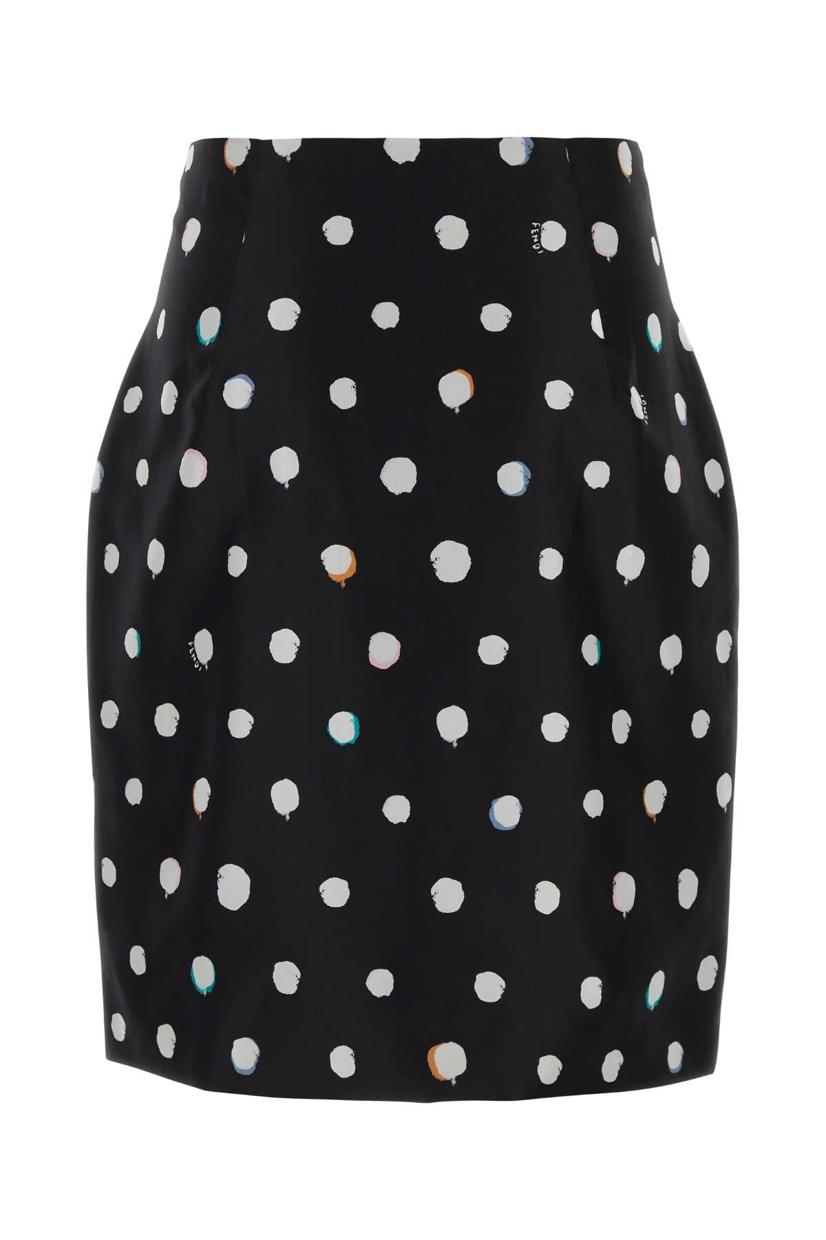 Fendi Gonna dots nera