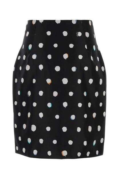 Fendi Gonna dots nera
