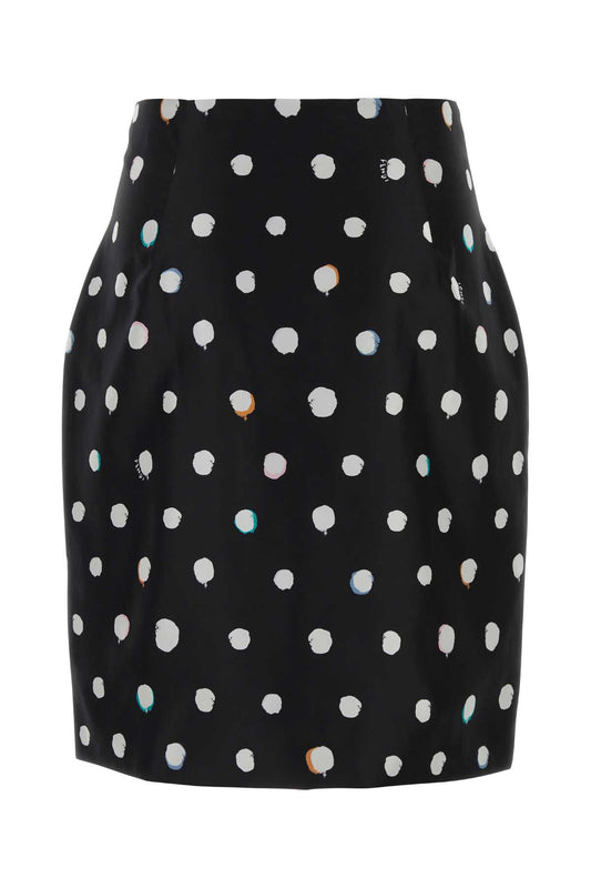 Fendi Gonna dots nera