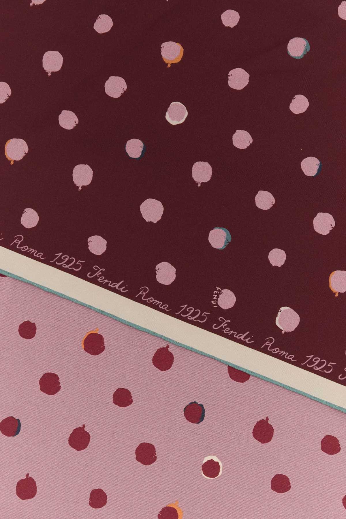 Fendi Foulard 90x90 doub st fale dot
