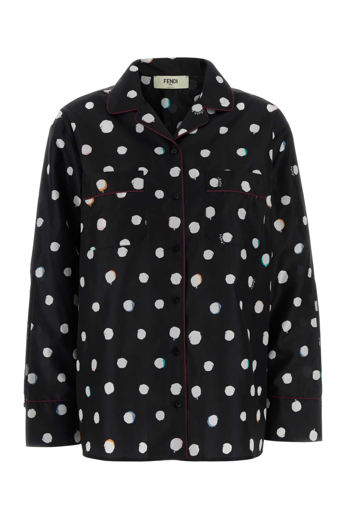 Fendi Camicia pijiama dots