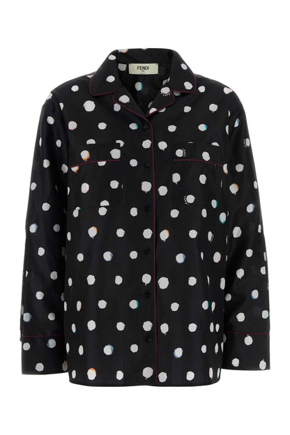 Fendi Camicia pijiama dots