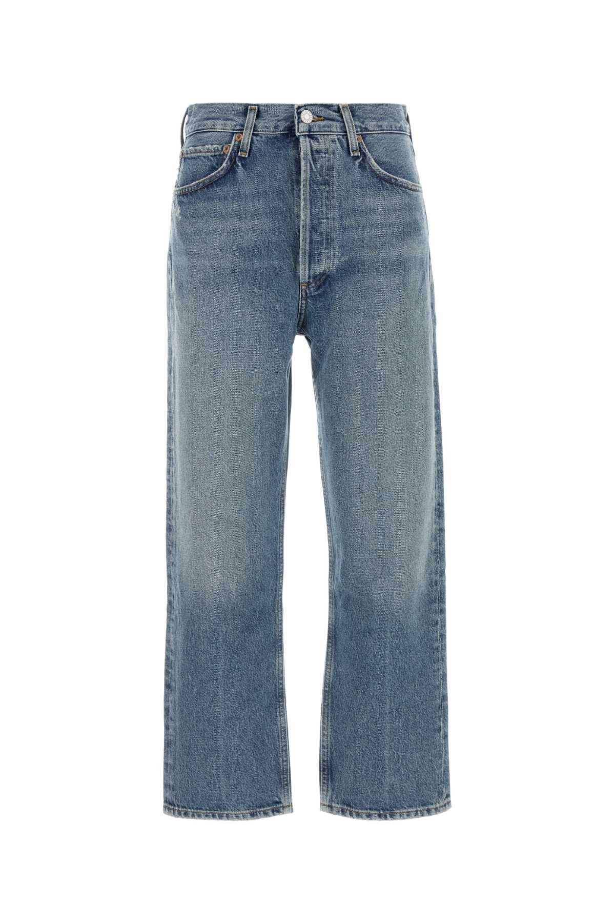Agolde 90's crop m/r loose straight in vault