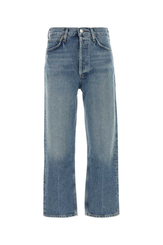 Agolde 90's crop m/r loose straight in vault