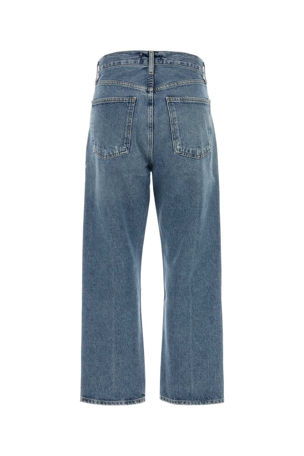 Agolde 90's crop m/r loose straight in vault