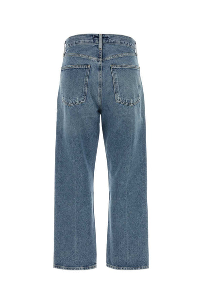 Agolde 90's crop m/r loose straight in vault