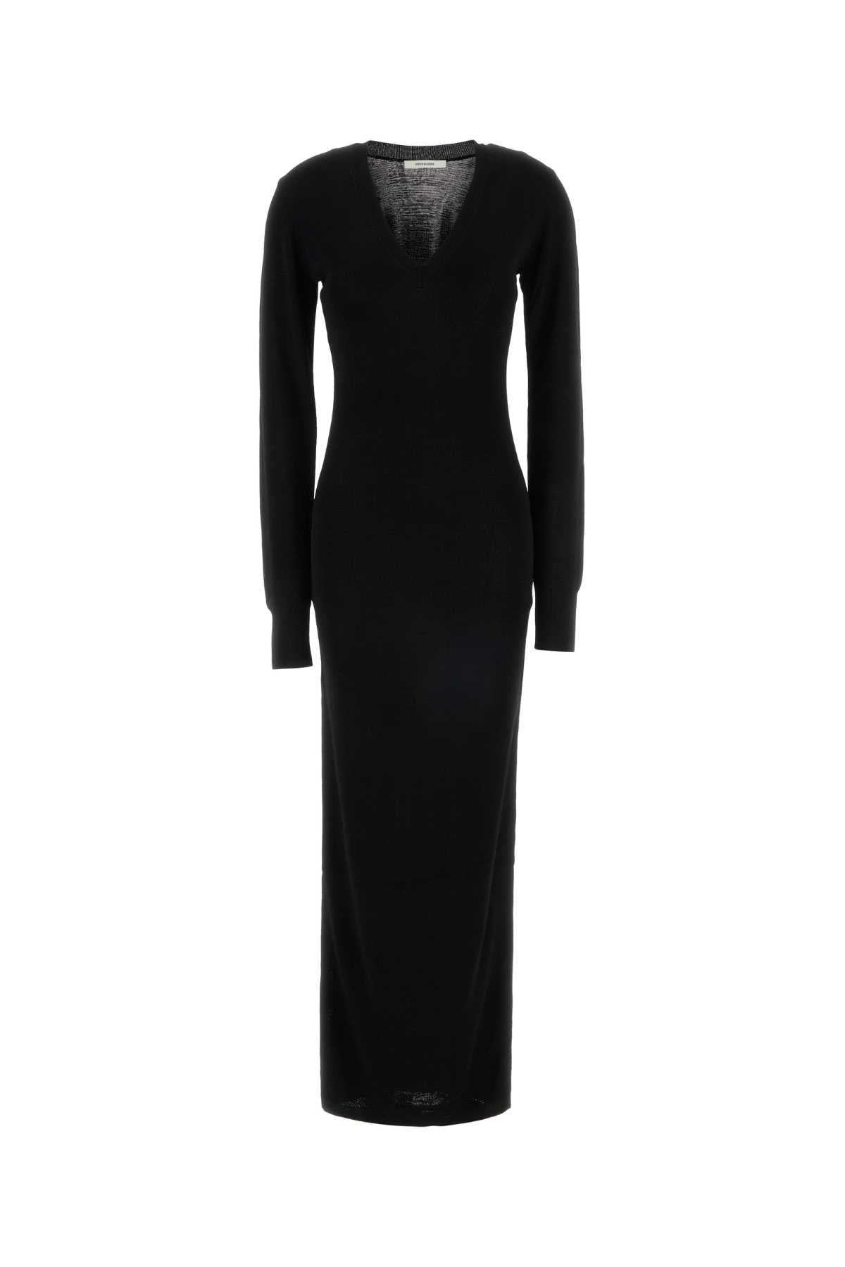 LONG SLEEVE V NECK MIDI DRESSES
