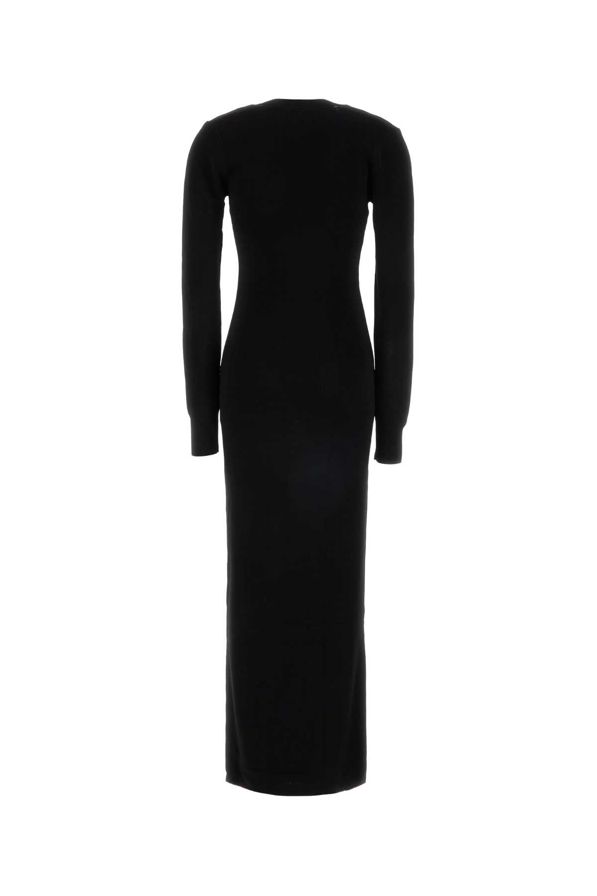 LONG SLEEVE V NECK MIDI DRESSES