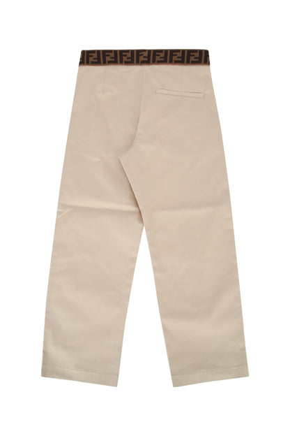 Fendi Kids Pantalone  eavy gabardine