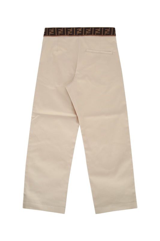 Fendi Kids Pantalone  eavy gabardine