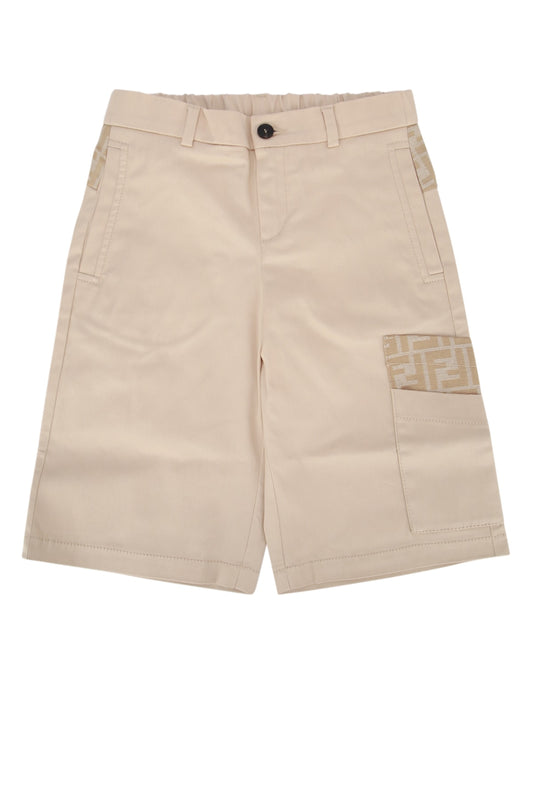 Fendi Kids Bermuda eavy gabardine