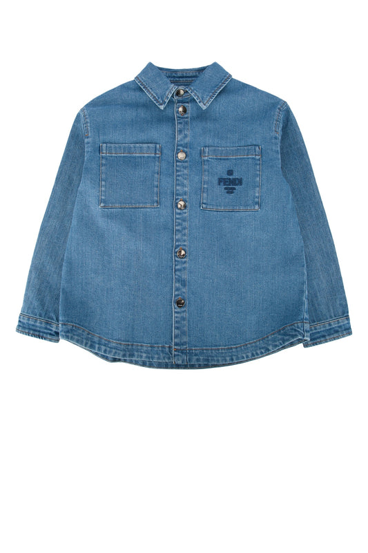 Fendi Kids Go to jacket  denim