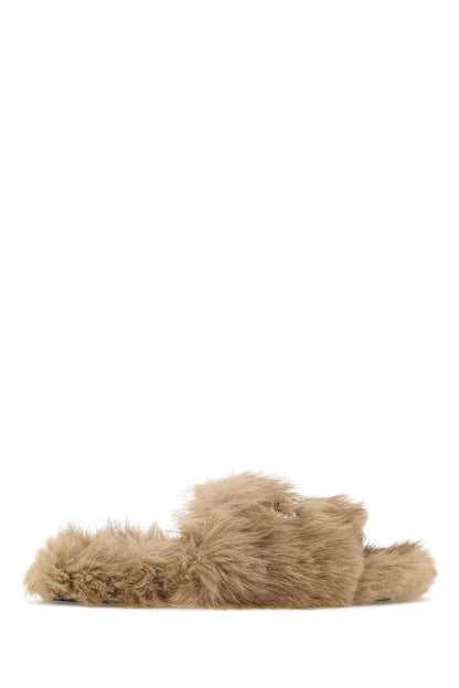 FURRY SLIDE SLIPPERS