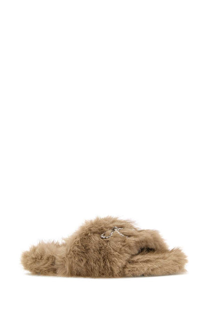 FURRY SLIDE SLIPPERS