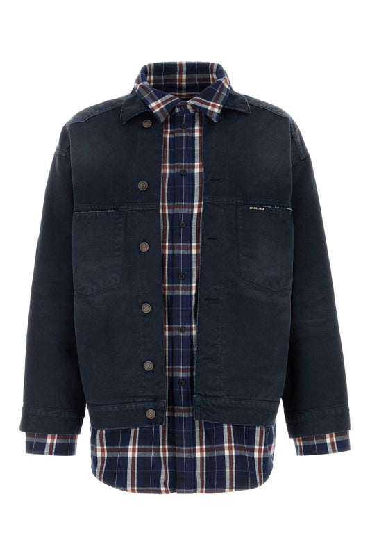 Balenciaga Patched shirt jacket