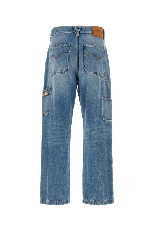 Versace Pant denim denim stone wash light blue
