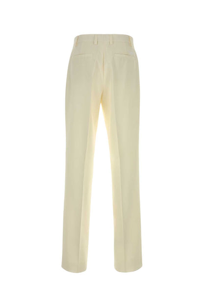 Versace Formal pant plain wool fabric