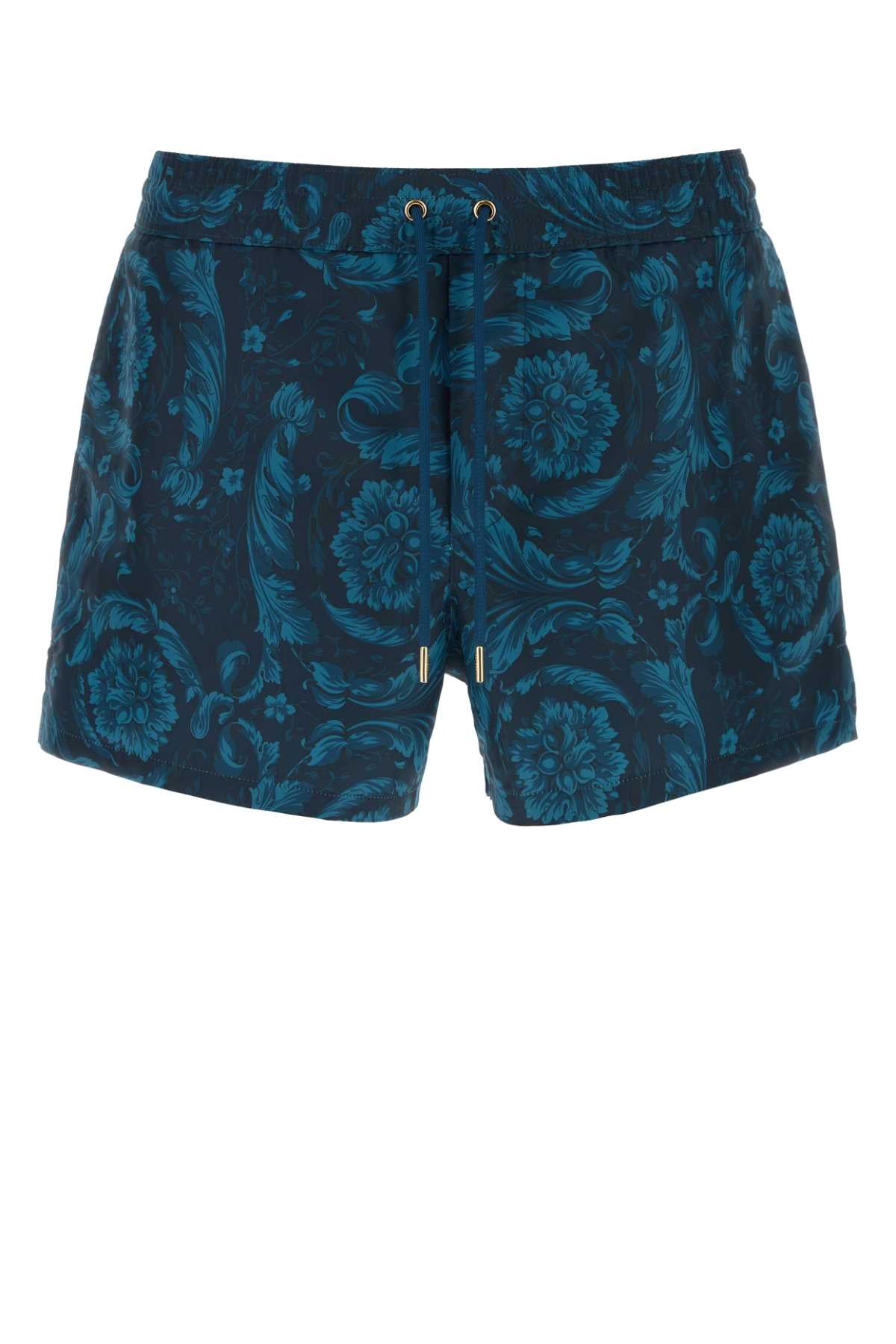Versace Swim boxer nylon golfo recycled fabric all over ba