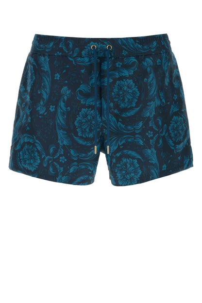 Versace Swim boxer nylon golfo recycled fabric all over ba