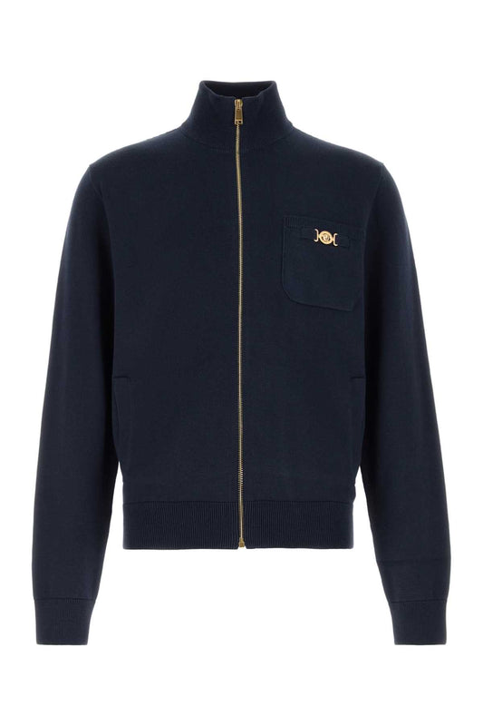 Versace Knit sweater cotton cashmere blend lounge
