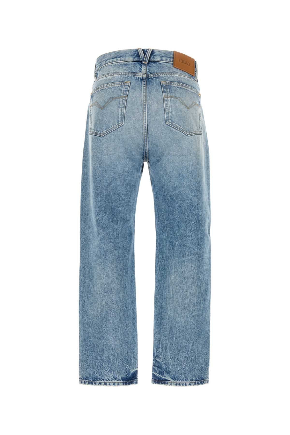 Versace Pant denim denim stone wash light blue