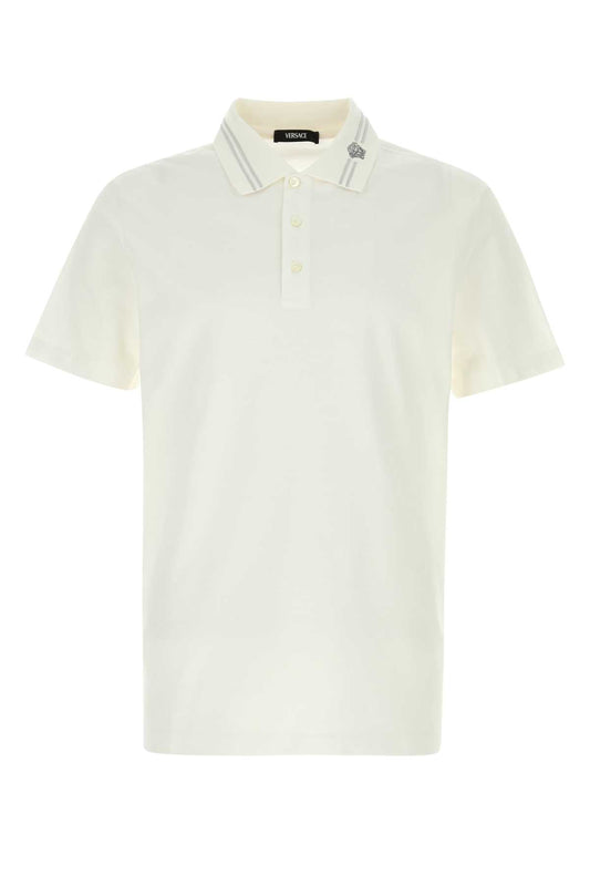 POLO PIQUET FABRIC + MEDUSA EMBROIDERY ON THE COLL POLO