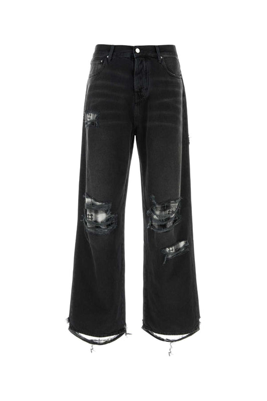 Amiri Flannel repair baggy jean