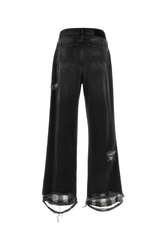 Amiri Flannel repair baggy jean
