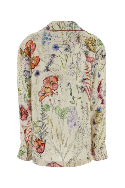 Alexander Mcqueen Puff slv lace shirt