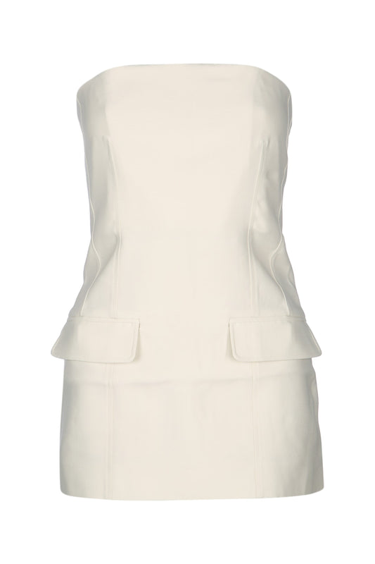 Toteme Strapless crepe pocket top