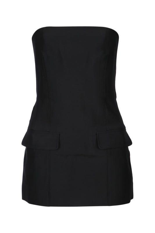 Toteme Strapless crepe pocket top