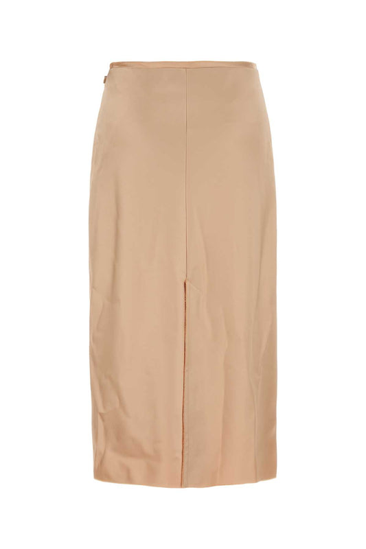 Ami Midi skirt with raw edge details