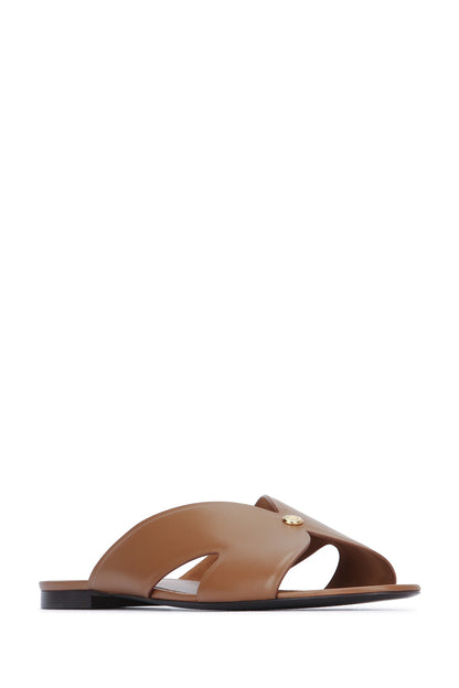 VERA FLAT MULE SILKY LAMBSKIN LOAFERS