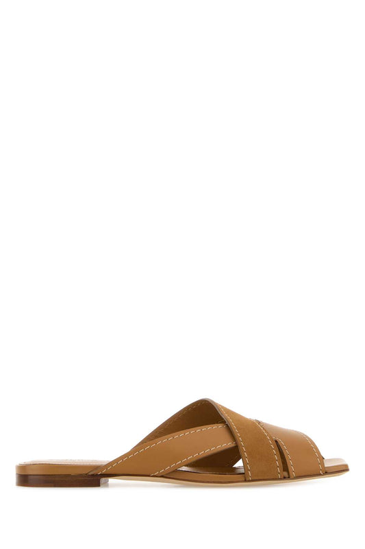 SAND.CUOIO FLAT 99L FASCE INCR. T SLIPPERS