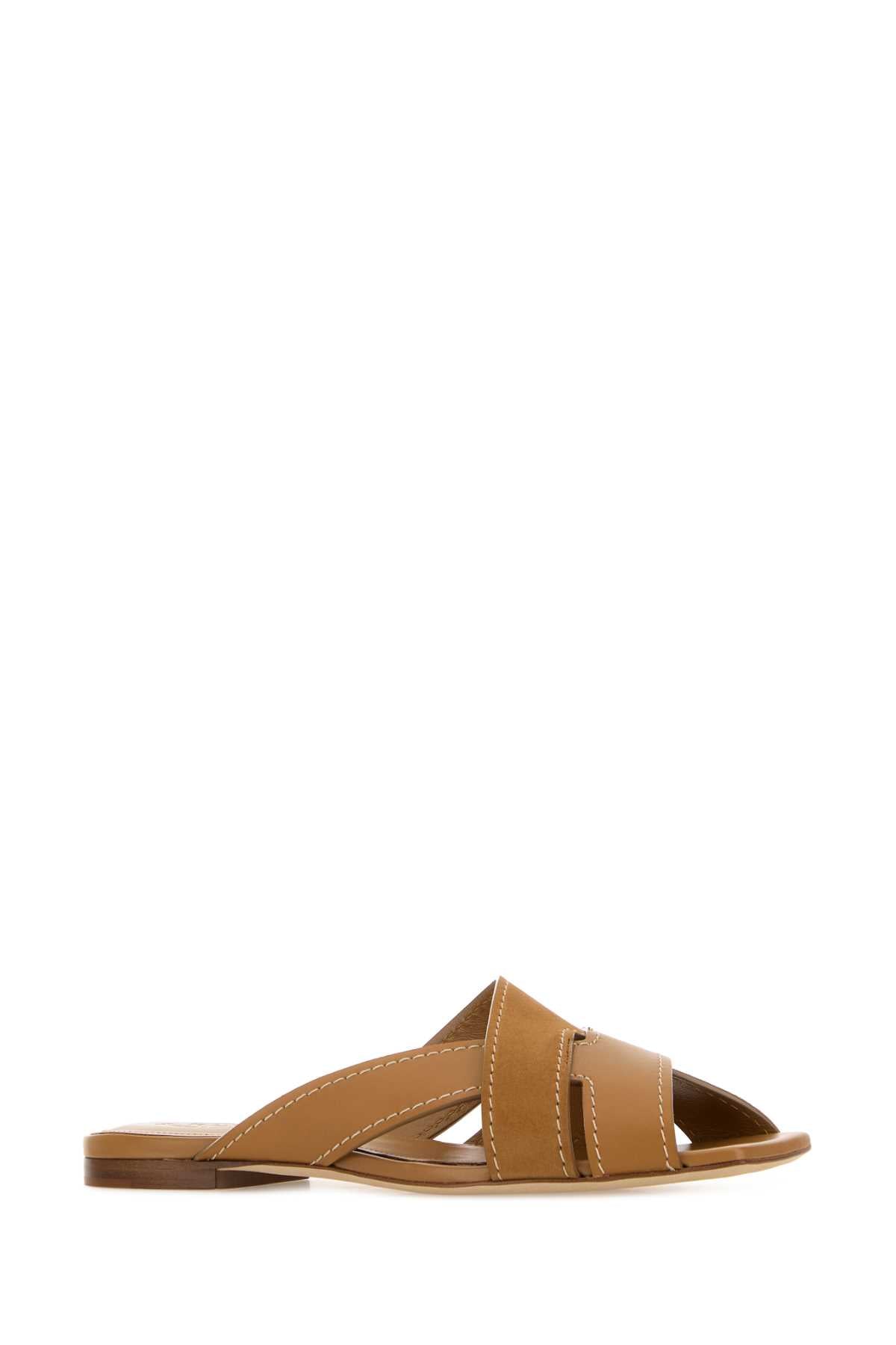 SAND.CUOIO FLAT 99L FASCE INCR. T SLIPPERS