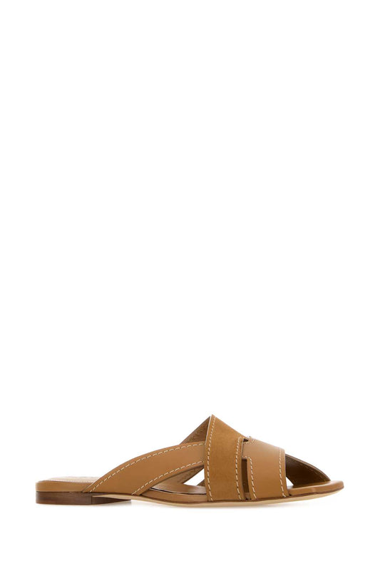 SAND.CUOIO FLAT 99L FASCE INCR. T SLIPPERS