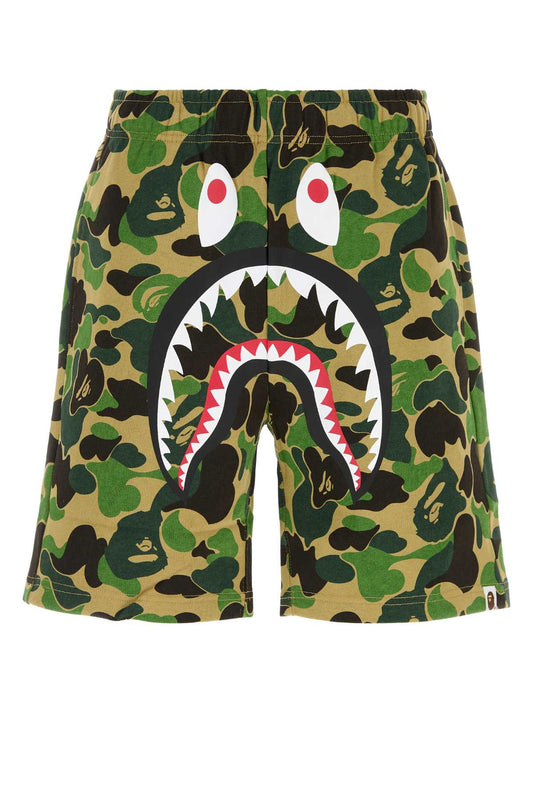 Bape Abc camo shark sweat shorts m