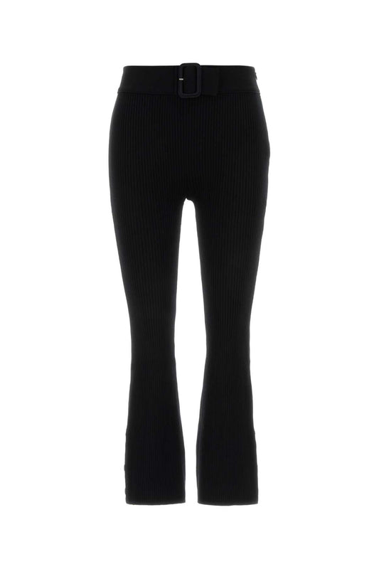 Courreges Capri rib knit pants