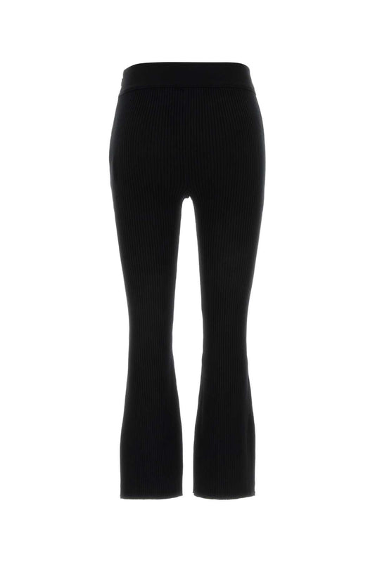 Courreges Capri rib knit pants