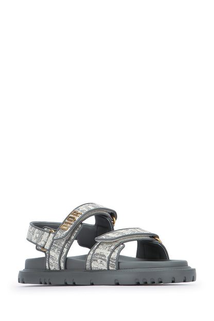 DIOR ACT GRIGIA LOGO ALL OVER SANDALS